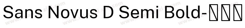 Sans Novus D Semi Bold字体转换